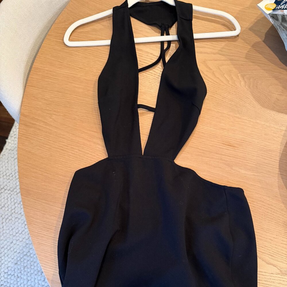 Black cut out short going out dress - Tobi